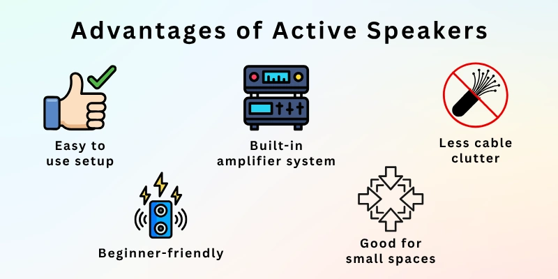 Advantages of Active Speakers