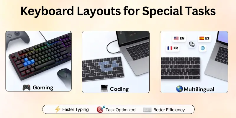 Keyboard Layouts for Special Tasks