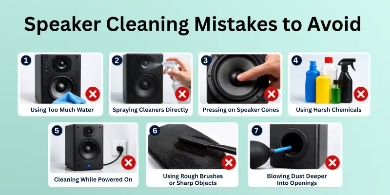 Common Speaker Cleaning Mistakes to Avoid