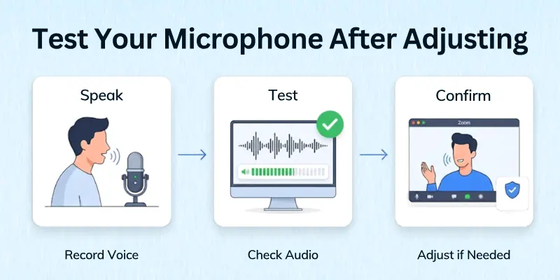 How to Test Your Microphone After Adjusting?